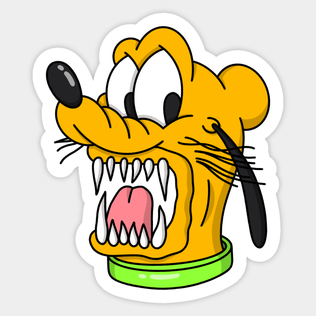 Sucky Pluto Sticker by robchick